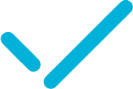 A blue checkmark icon symbolizing successful onboarding, completion, and verification in the hiring process.